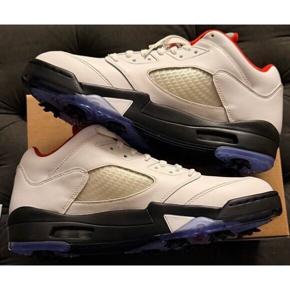 Nike Air Jordan 5 Retro \'Fire Red\' Golf 11.5M main image 4